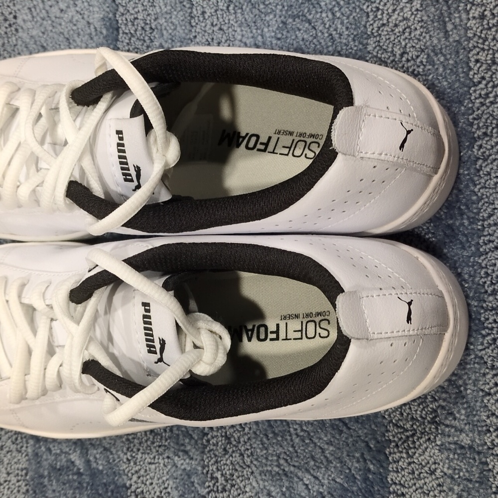 Puma Smash Perf White Sneakers - Picture 6 of 8